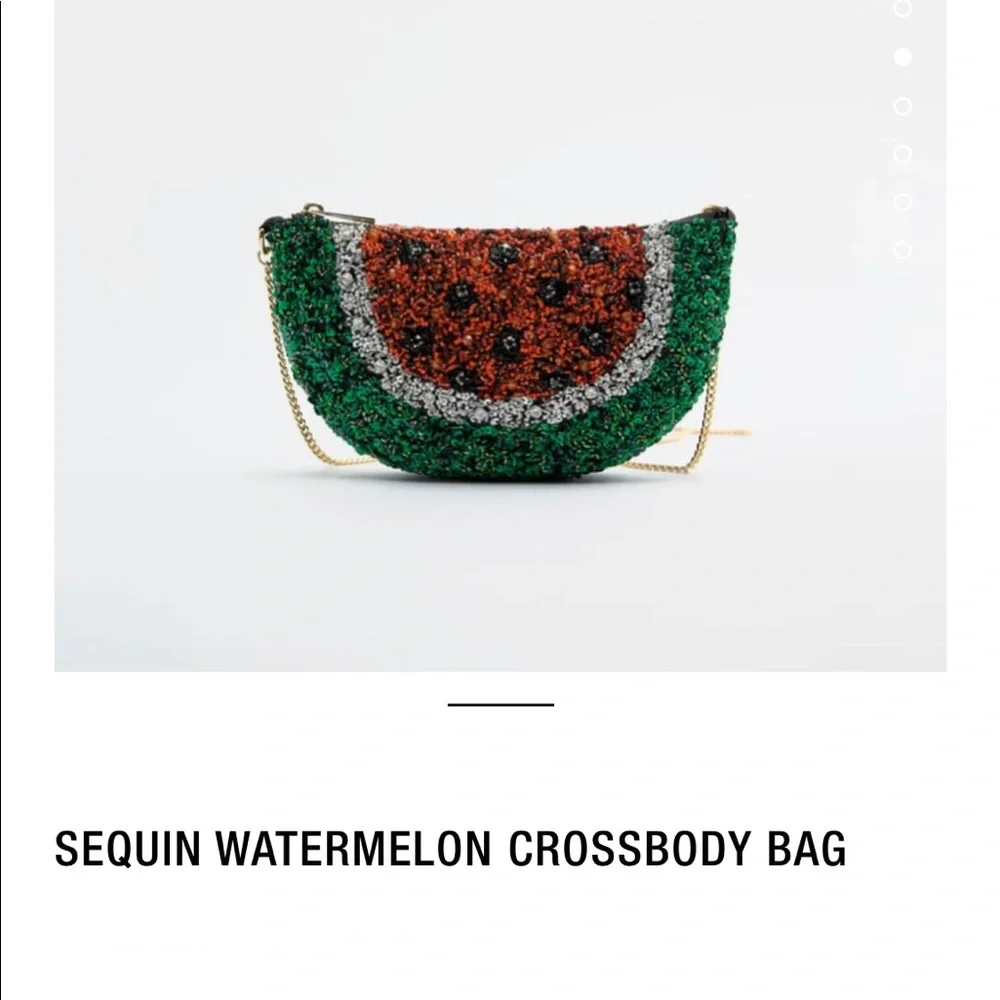 BRAND NEW ZARA WATERMELON CROSSBODY BAG PURSE - Picture 1 of 4